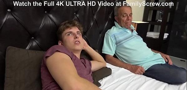  Fucked up Father and Son Pounding an Old Bitch